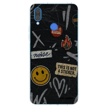 Picasee διαφανής θήκη σιλικόνης Huawei Nova 3 - STICKERS x TAGS