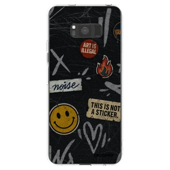 Picasee διαφανής θήκη σιλικόνης Samsung Galaxy S8 G950F - STICKERS x TAGS