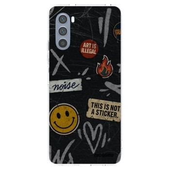 Picasee διαφανής θήκη σιλικόνης Motorola Moto G62 - STICKERS x TAGS
