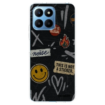 Picasee διαφανής θήκη σιλικόνης Honor 70 Lite - STICKERS x TAGS