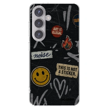 Picasee διαφανής θήκη σιλικόνης Samsung Galaxy S24 S921B 5G - STICKERS x TAGS