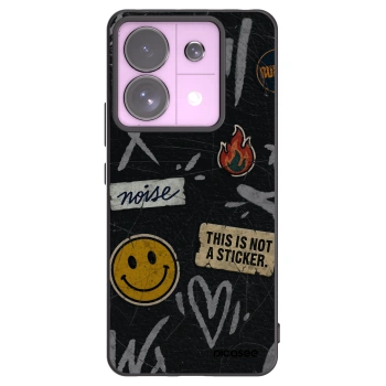 Picasee Μαύρη θήκη σιλικόνης για Xiaomi Redmi Note 13 Pro 5G - STICKERS x TAGS