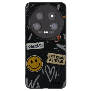 Picasee Μαύρη θήκη σιλικόνης για Xiaomi 14 Ultra - STICKERS x TAGS
