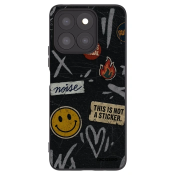 Picasee Μαύρη θήκη σιλικόνης για Honor X8b - STICKERS x TAGS