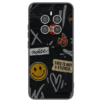 Picasee Μαύρη θήκη σιλικόνης για Realme 12 Pro 5G - STICKERS x TAGS
