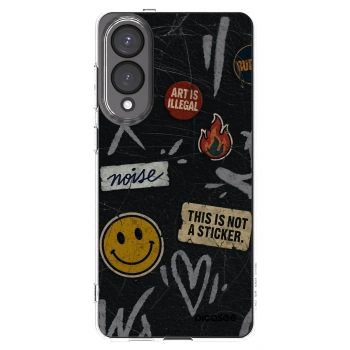Picasee διαφανής θήκη σιλικόνης Samsung Galaxy S25 Edge 5G - STICKERS x TAGS
