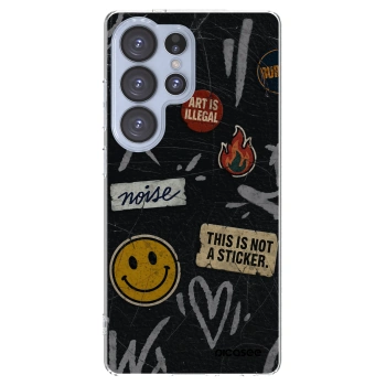 Picasee διαφανής θήκη σιλικόνης Samsung Galaxy S25 Ultra 5G - STICKERS x TAGS