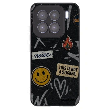 Picasee Μαύρη θήκη σιλικόνης για Xiaomi 15 - STICKERS x TAGS