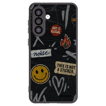 Picasee Μαύρη θήκη σιλικόνης για Samsung Galaxy A26 5G A266B - STICKERS x TAGS