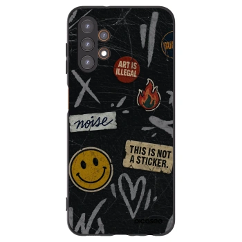Picasee Μαύρη θήκη σιλικόνης για Samsung Galaxy A13 5G - STICKERS x TAGS
