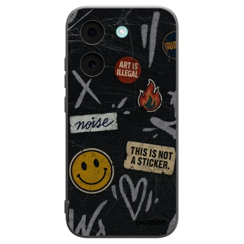 Picasee Μαύρη θήκη σιλικόνης για Xiaomi Poco X8 Pro - STICKERS x TAGS