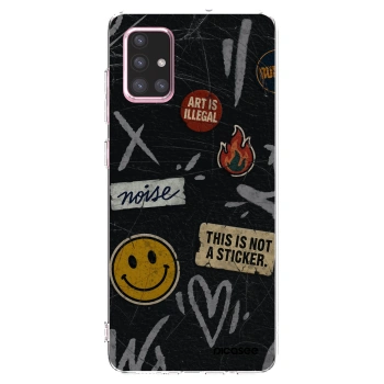 Picasee διαφανής θήκη σιλικόνης Samsung Galaxy A71 A715F - STICKERS x TAGS
