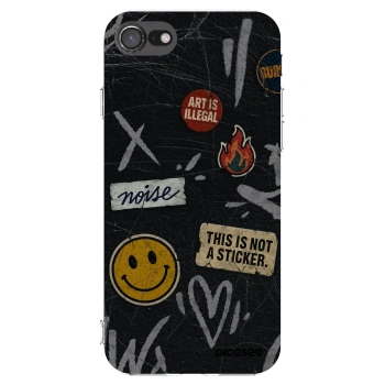 Picasee διαφανής θήκη σιλικόνης Apple iPhone SE 2020 - STICKERS x TAGS