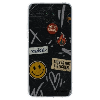 Picasee διαφανής θήκη σιλικόνης Xiaomi Redmi Note 9S - STICKERS x TAGS