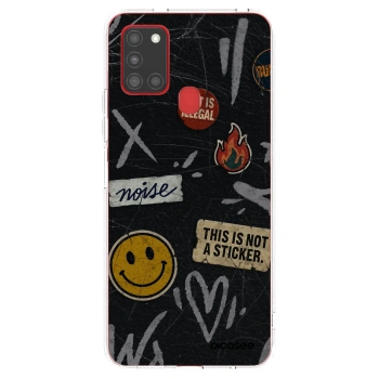 Picasee διαφανής θήκη σιλικόνης Samsung Galaxy A21s - STICKERS x TAGS