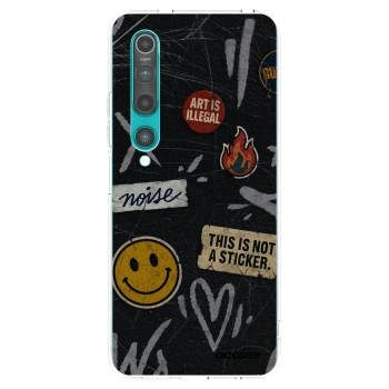 Picasee διαφανής θήκη σιλικόνης Xiaomi Mi 10 - STICKERS x TAGS