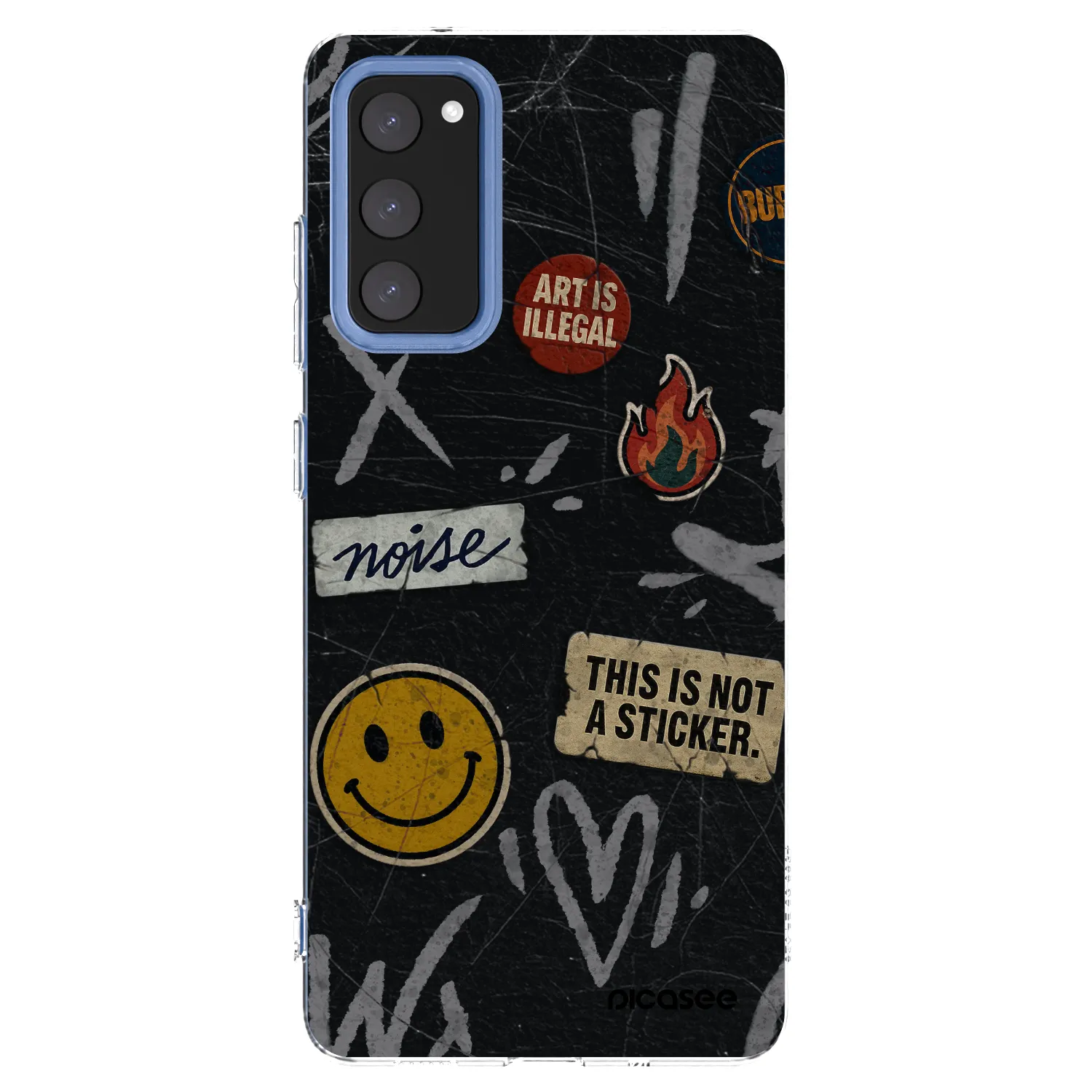 Picasee διαφανής θήκη σιλικόνης Samsung Galaxy S20 FE - STICKERS x TAGS