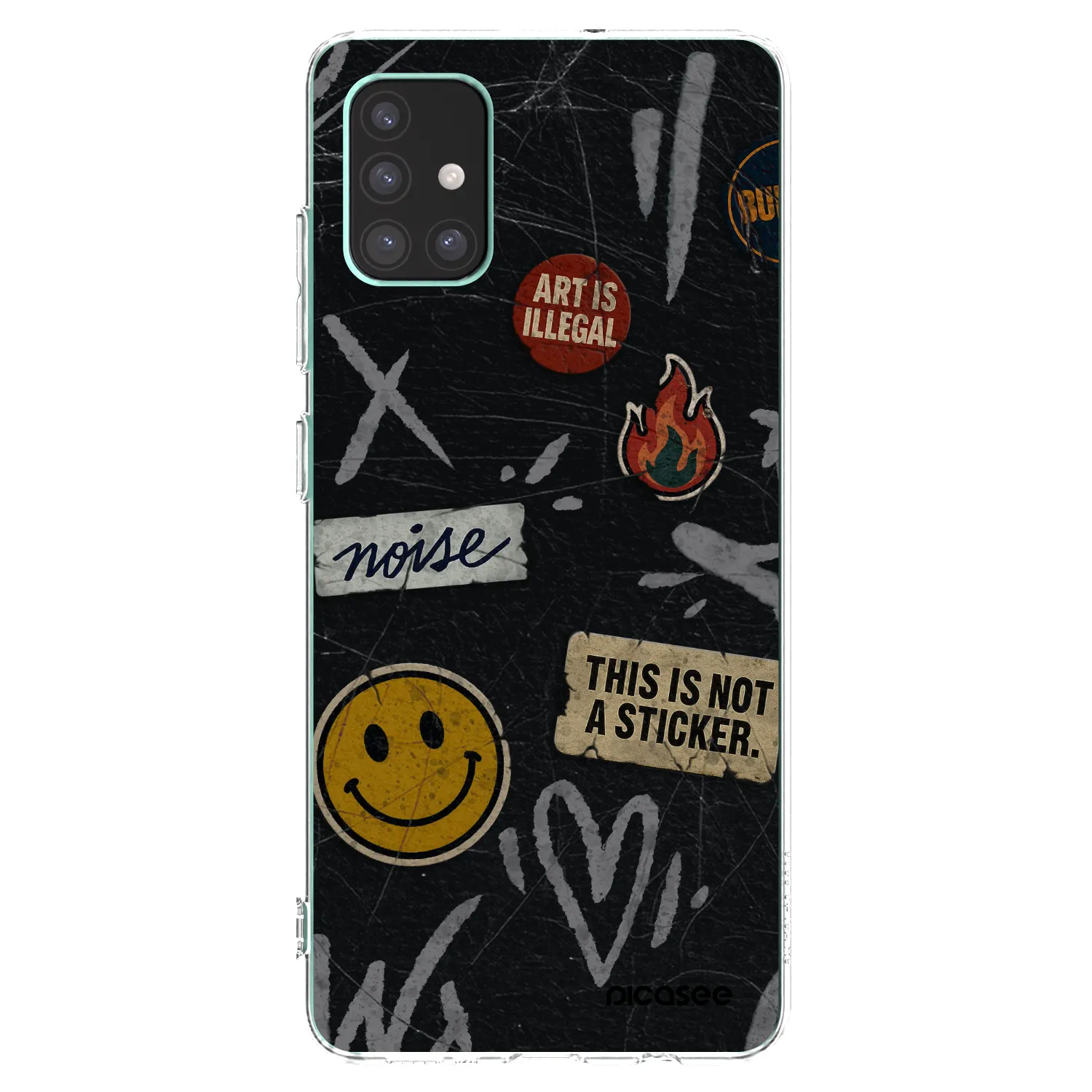 Picasee διαφανής θήκη σιλικόνης Samsung Galaxy M51 M515F - STICKERS x TAGS