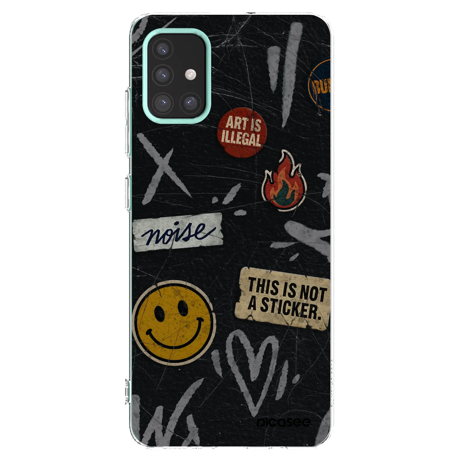 Picasee διαφανής θήκη σιλικόνης Samsung Galaxy M31s - STICKERS x TAGS