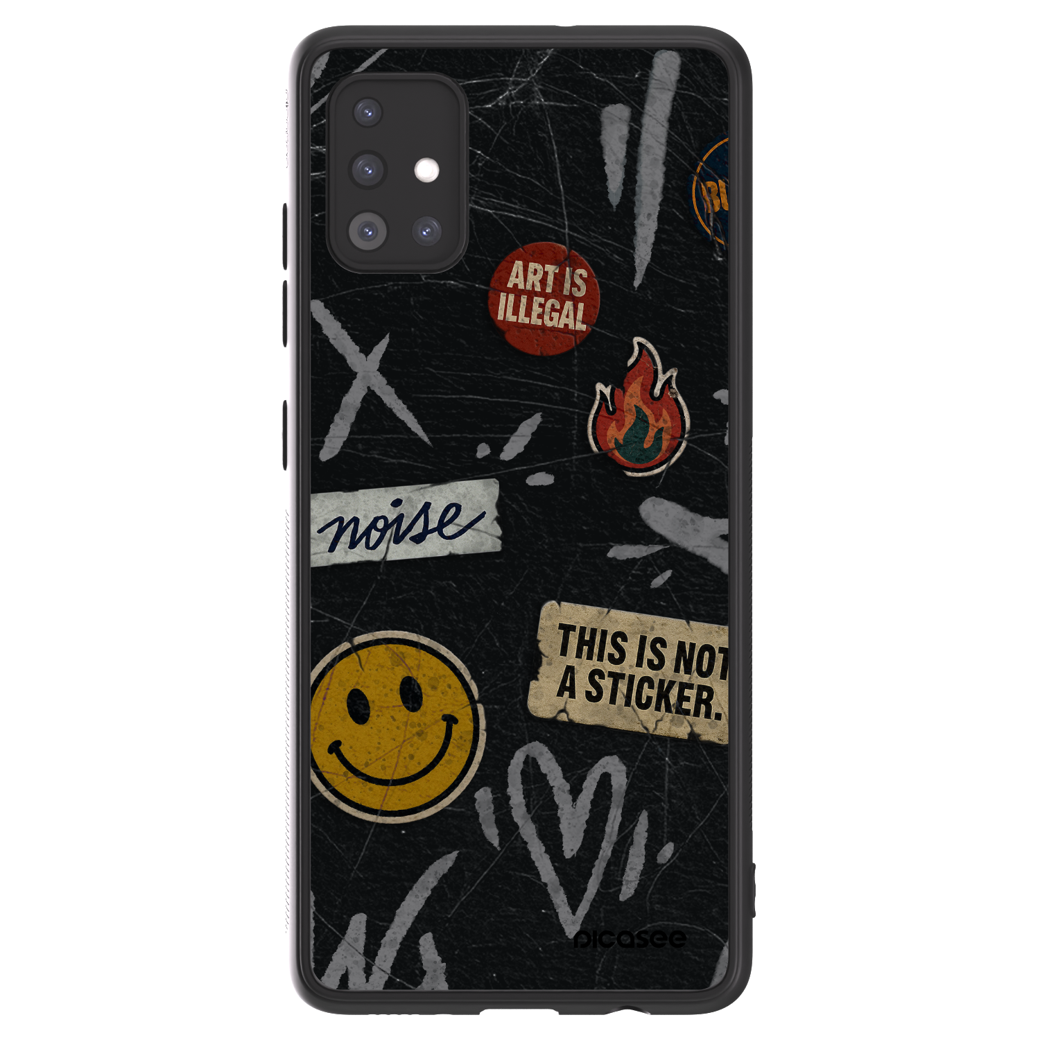 Picasee ULTIMATE CASE για Samsung Galaxy A51 A515F - STICKERS x TAGS
