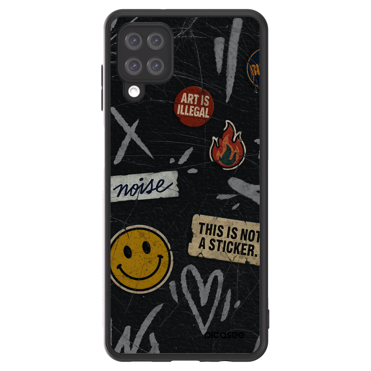 Picasee ULTIMATE CASE για Samsung Galaxy A12 A125F - STICKERS x TAGS