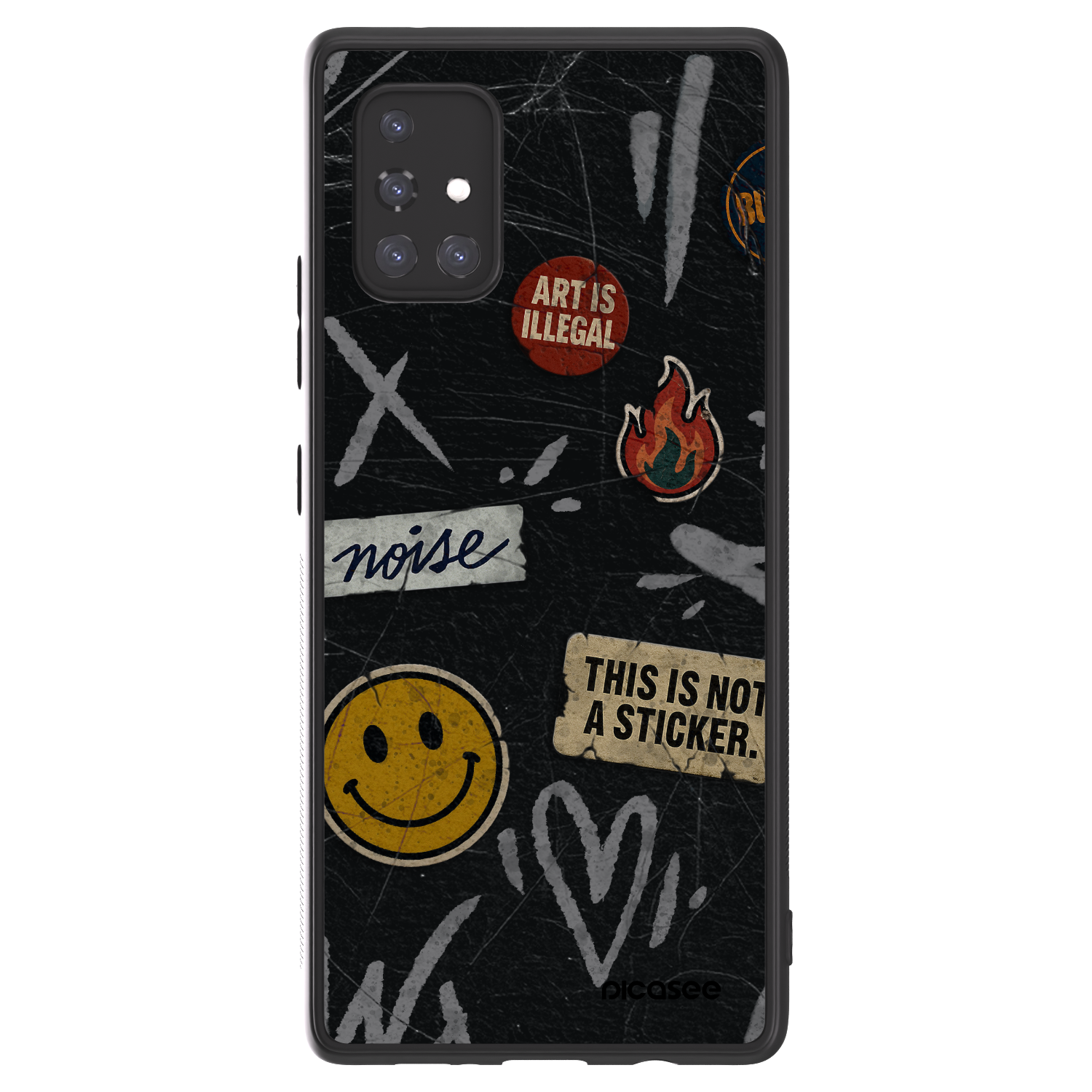 Picasee ULTIMATE CASE για Samsung Galaxy A71 A715F - STICKERS x TAGS