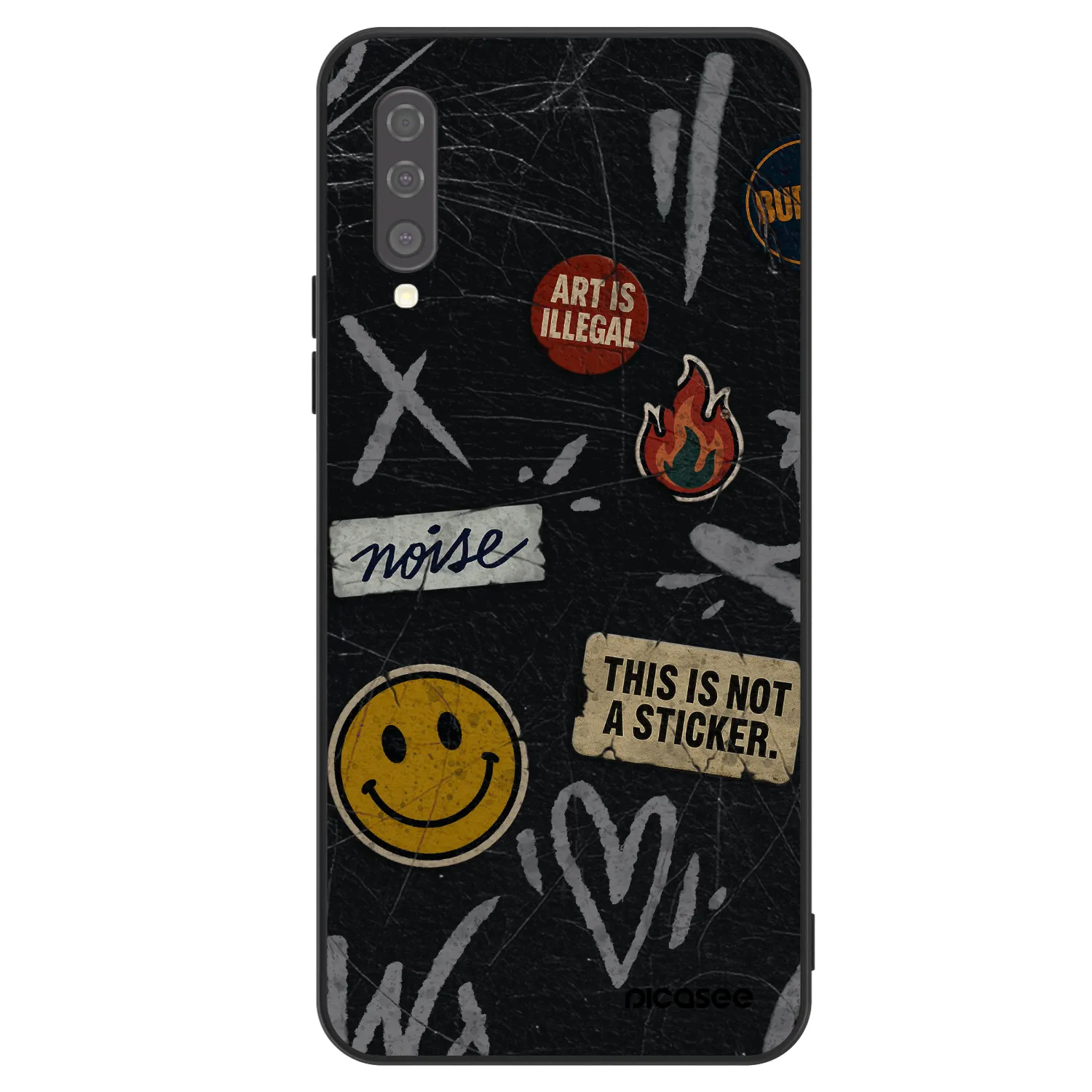 Picasee ULTIMATE CASE για Samsung Galaxy A50 A505F - STICKERS x TAGS