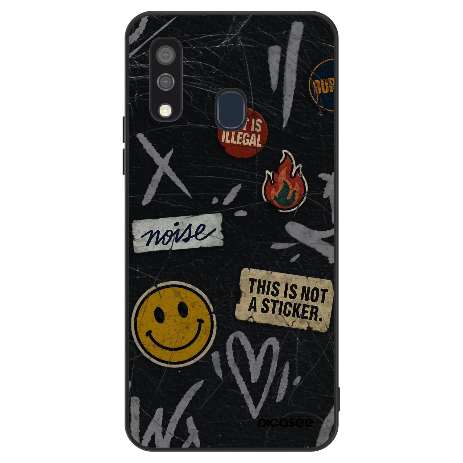 Picasee ULTIMATE CASE για Samsung Galaxy A40 A405F - STICKERS x TAGS