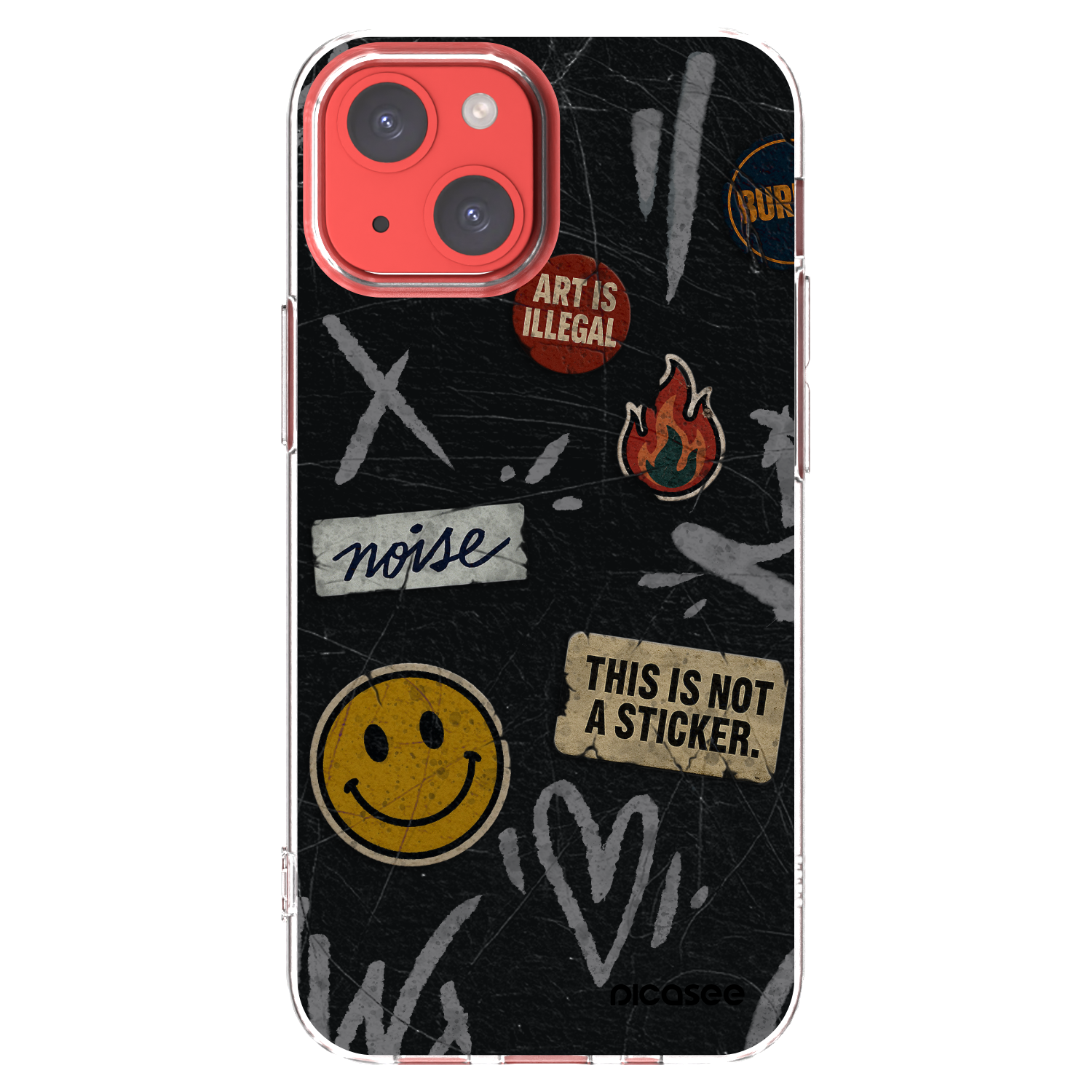 Picasee διαφανής θήκη σιλικόνης Apple iPhone 13 mini - STICKERS x TAGS