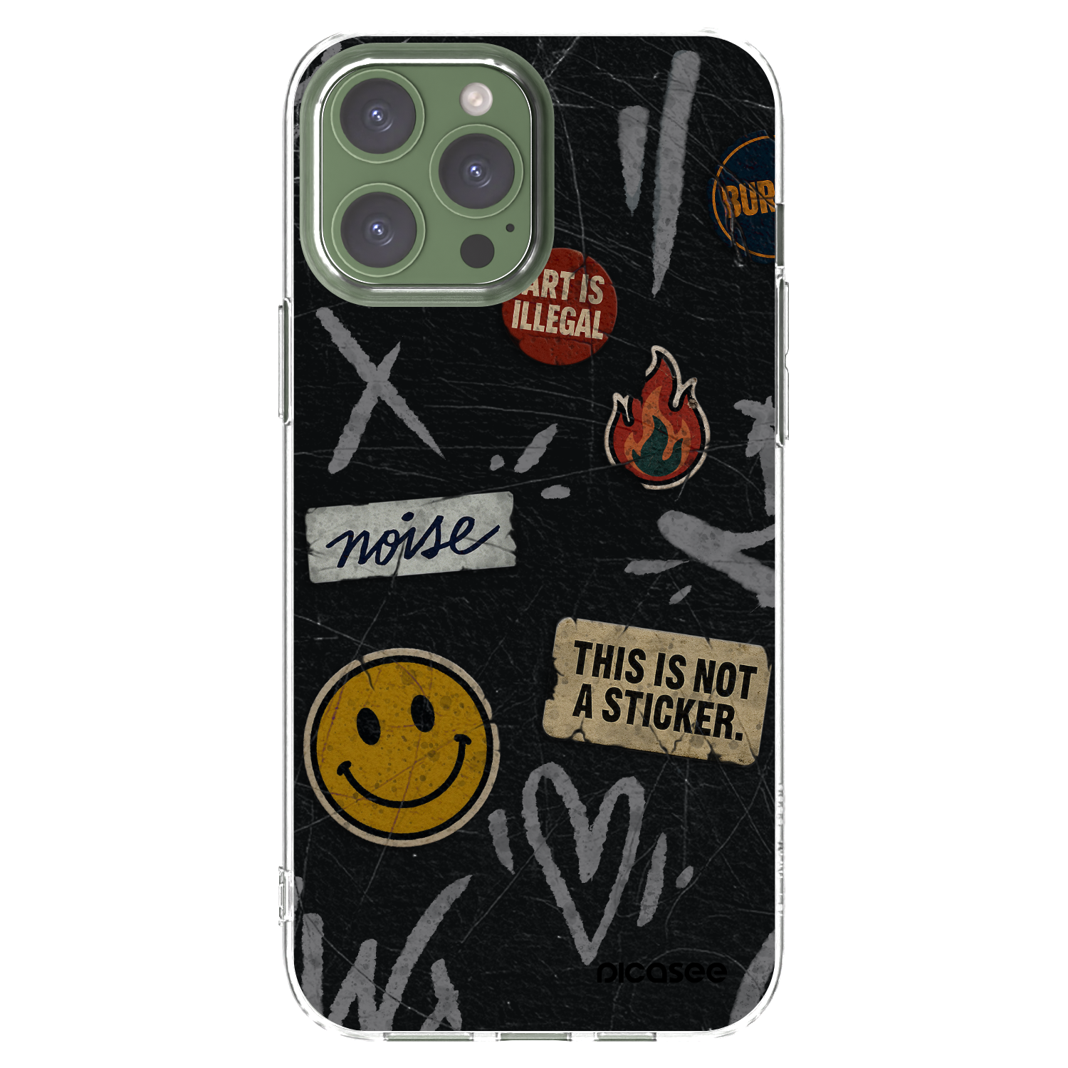 Picasee διαφανής θήκη σιλικόνης Apple iPhone 13 Pro Max - STICKERS x TAGS