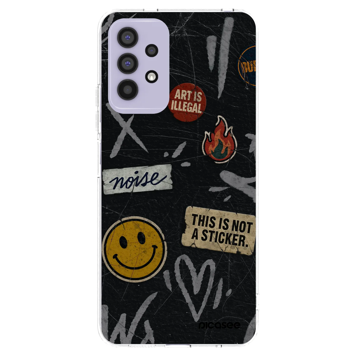 Picasee διαφανής θήκη σιλικόνης Samsung Galaxy A32 4G SM-A325F - STICKERS x TAGS