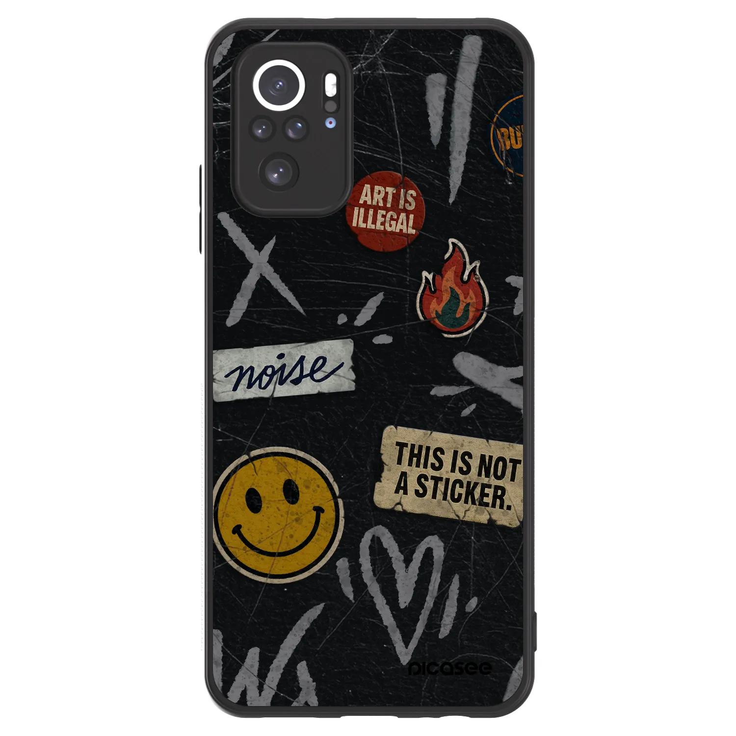 Picasee ULTIMATE CASE για Xiaomi Redmi Note 10S - STICKERS x TAGS