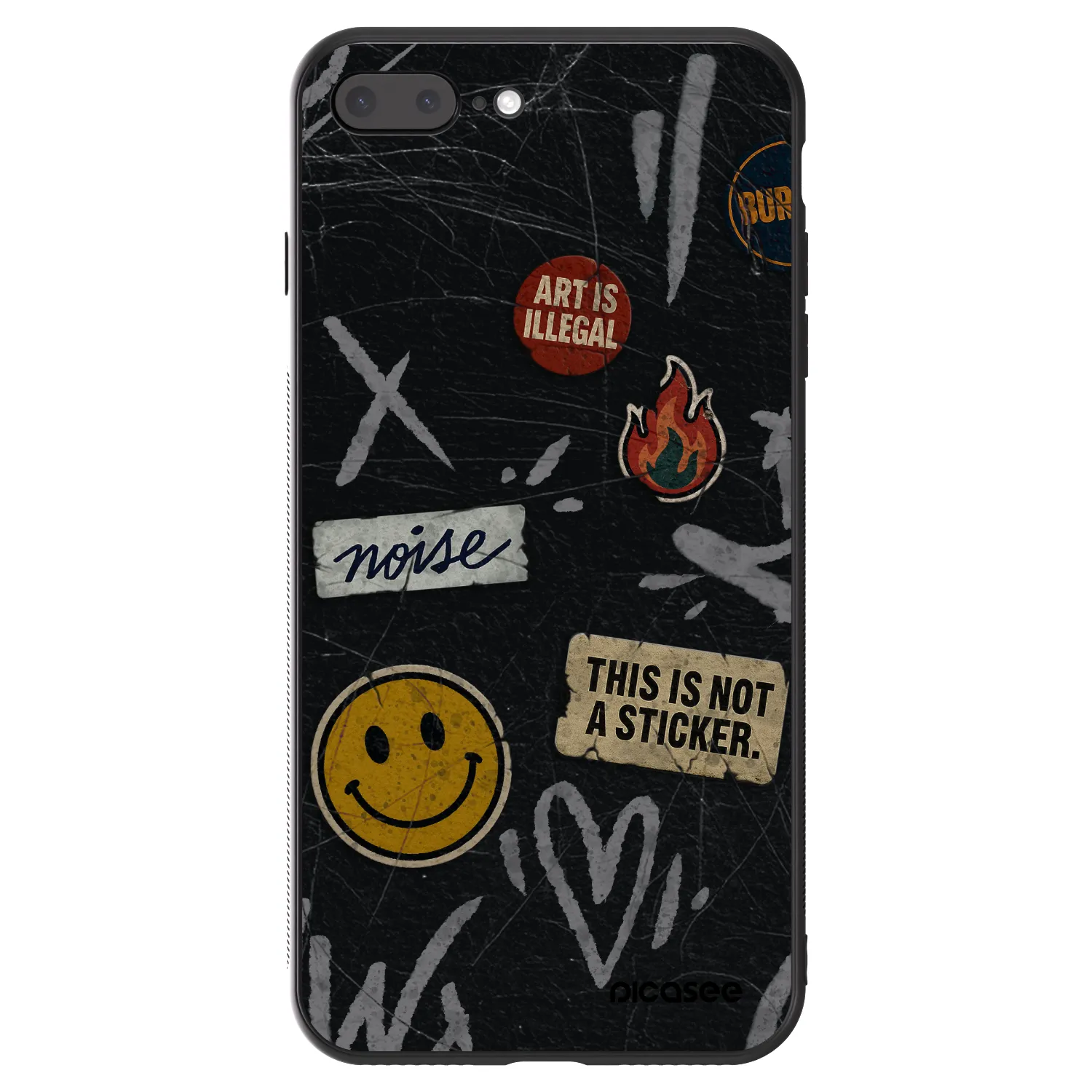 Picasee ULTIMATE CASE για Apple iPhone 8 Plus - STICKERS x TAGS