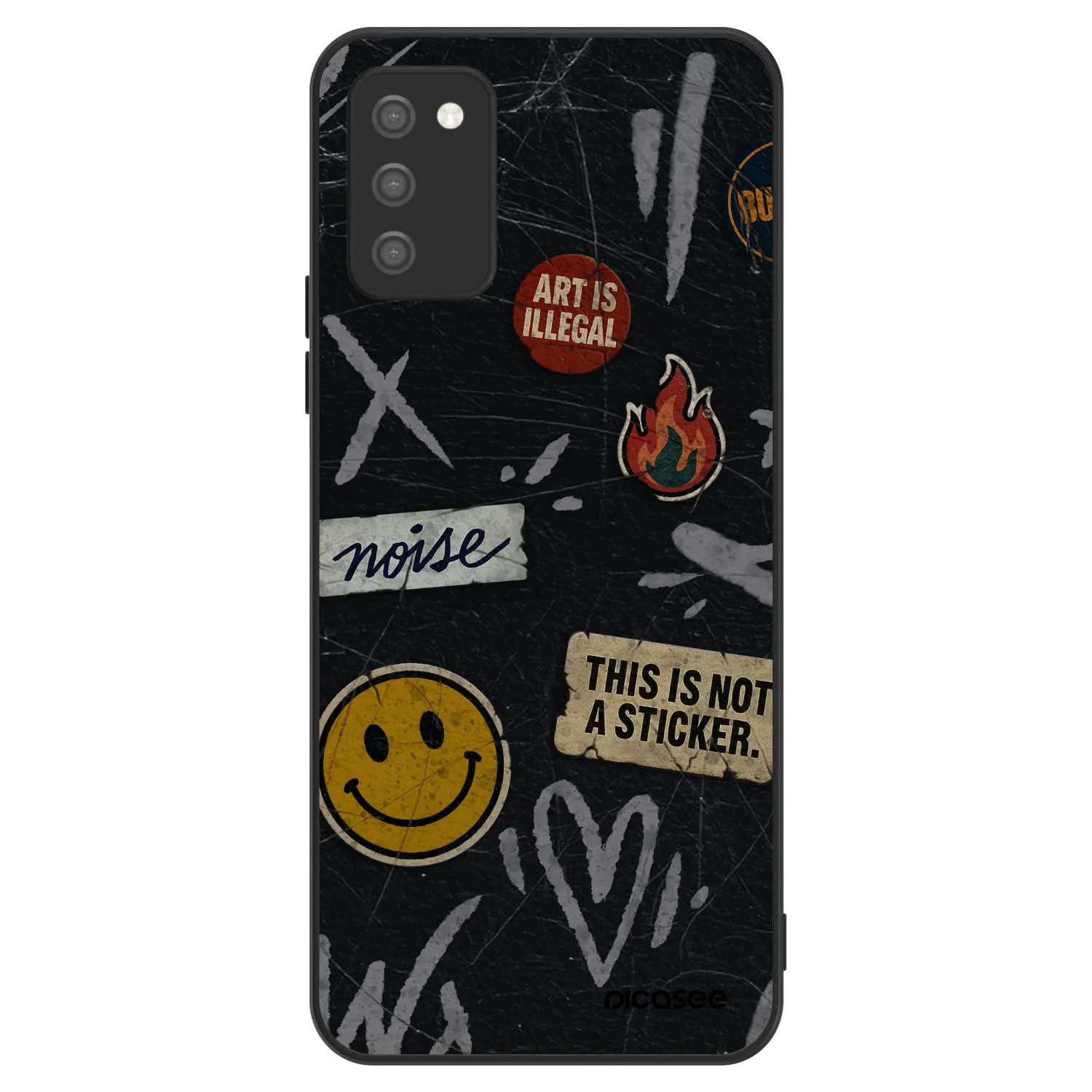 Picasee ULTIMATE CASE για Samsung Galaxy A02s A025G - STICKERS x TAGS