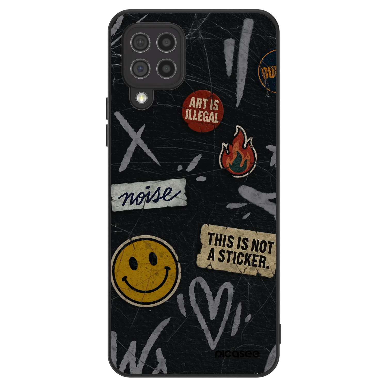Picasee ULTIMATE CASE για Samsung Galaxy A22 A225F 4G - STICKERS x TAGS