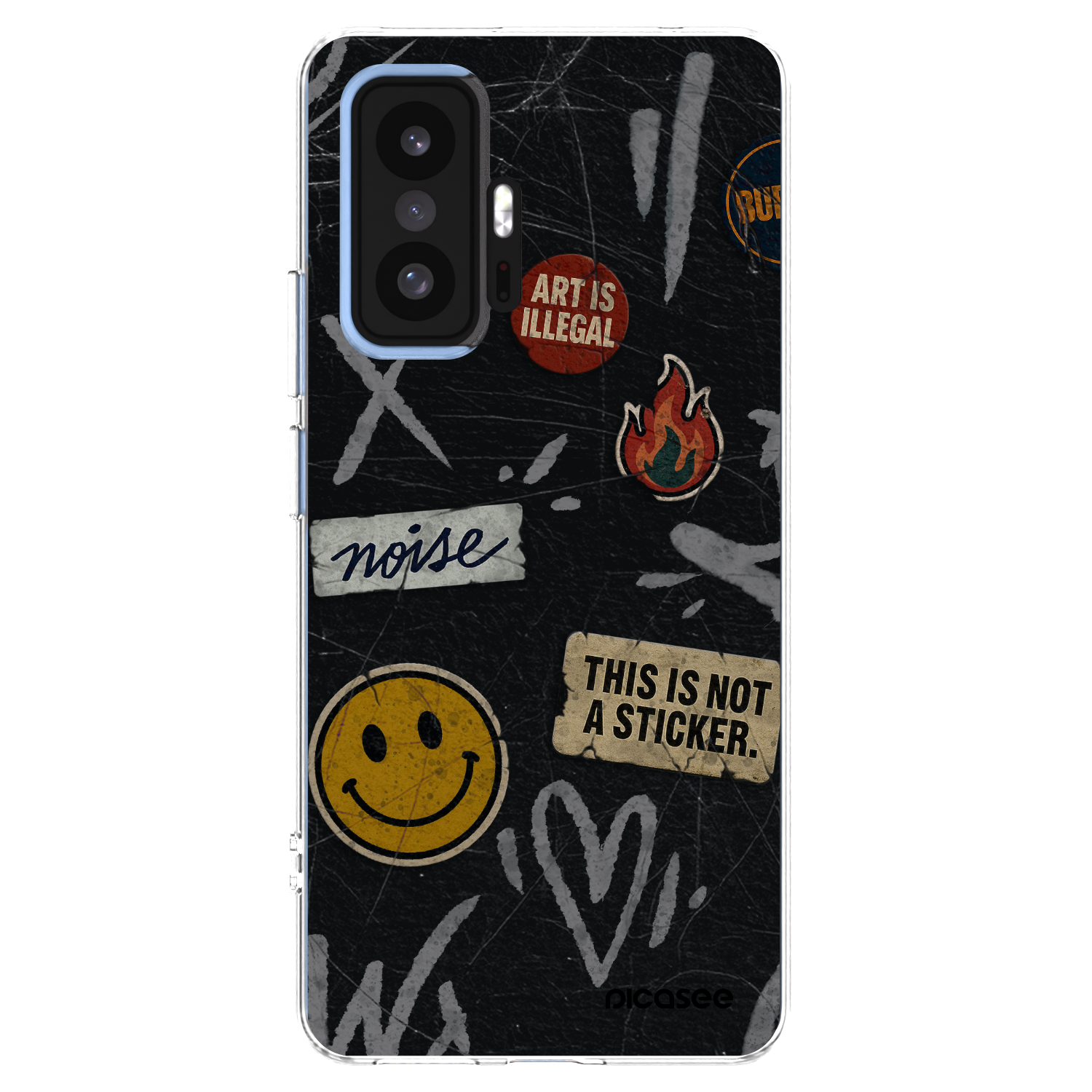 Picasee διαφανής θήκη σιλικόνης Xiaomi 11T Pro - STICKERS x TAGS