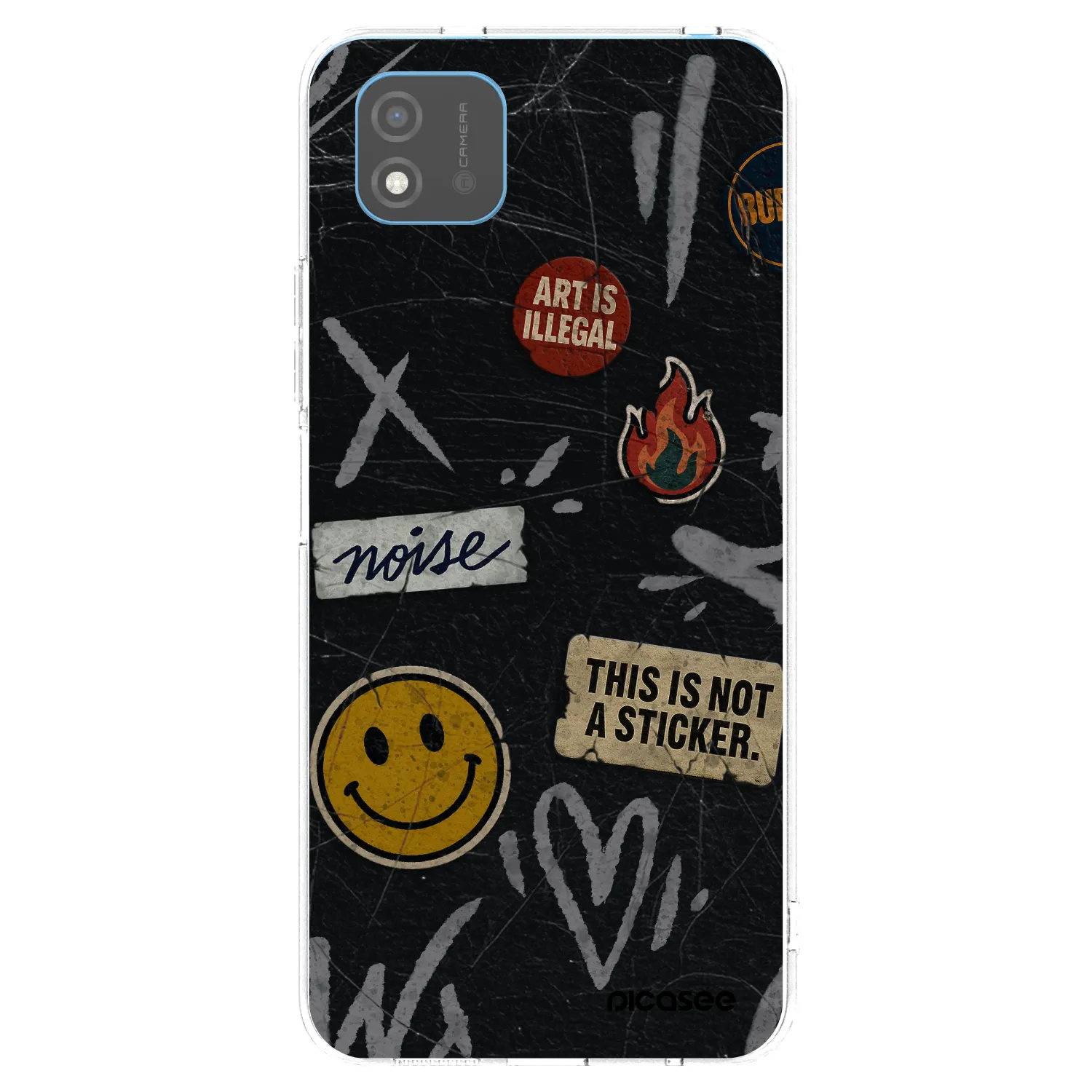 Picasee διαφανής θήκη σιλικόνης Realme C11 (2021) - STICKERS x TAGS