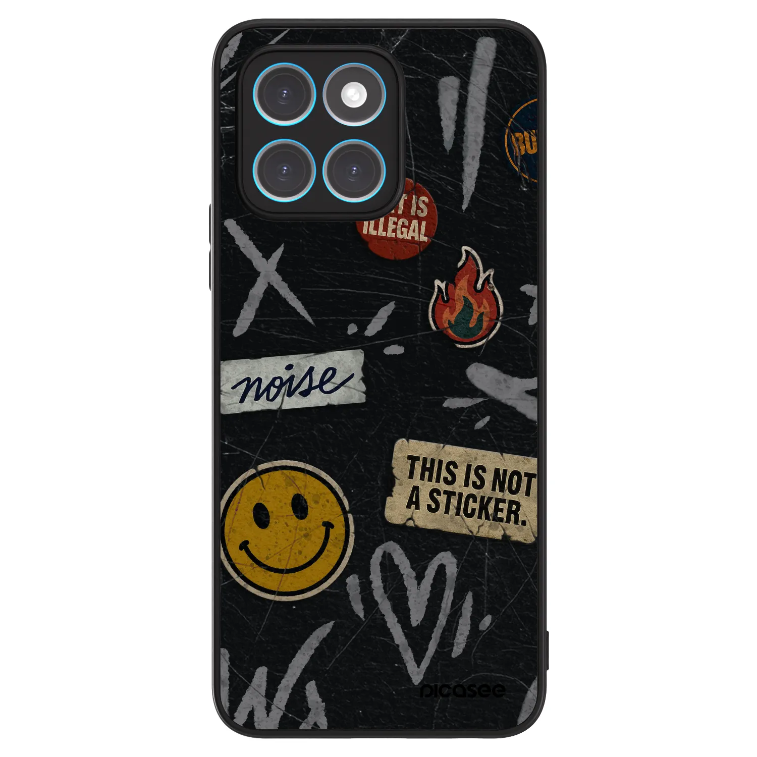 Picasee ULTIMATE CASE για Honor X8 4G - STICKERS x TAGS