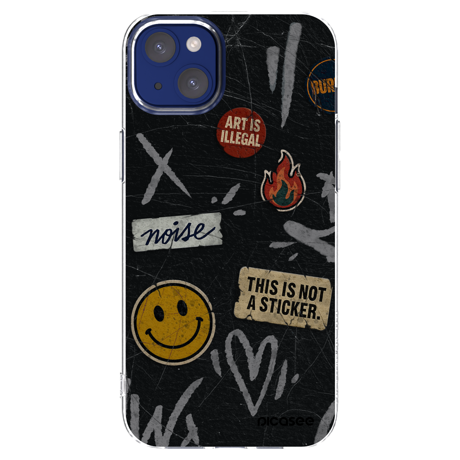 Picasee διαφανής θήκη σιλικόνης Apple iPhone 14 Plus - STICKERS x TAGS