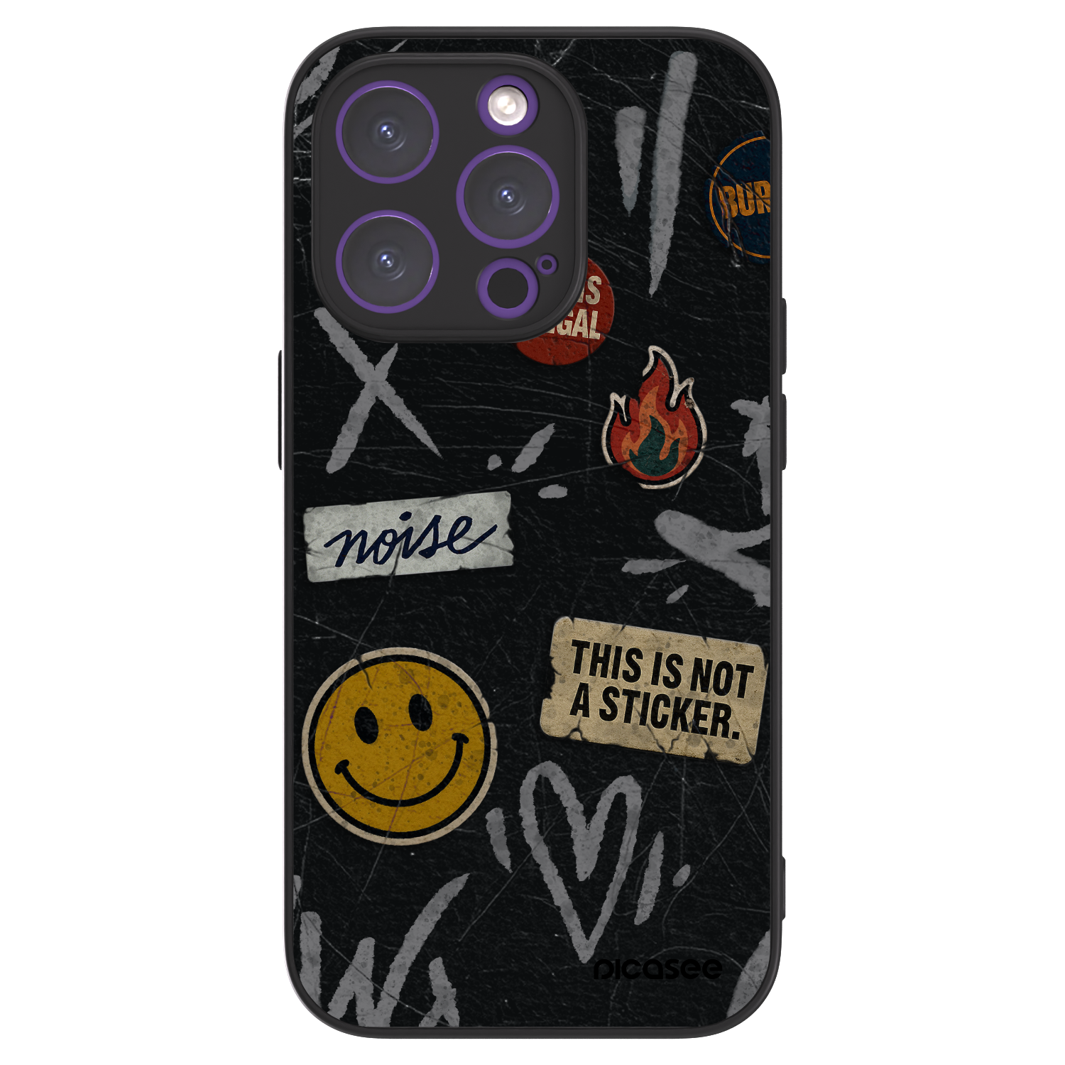 Picasee ULTIMATE CASE για Apple iPhone 14 Pro - STICKERS x TAGS