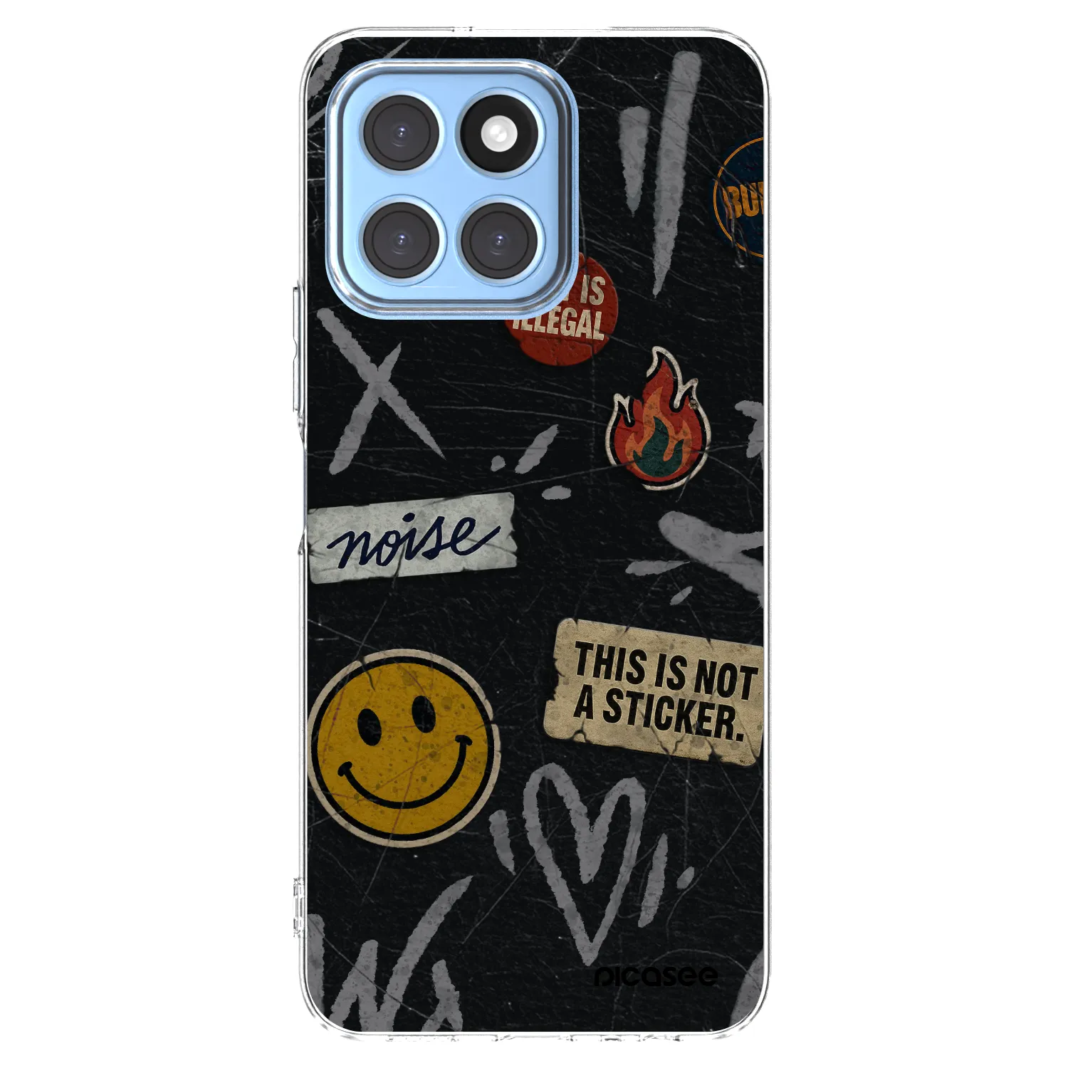 Picasee διαφανής θήκη σιλικόνης Honor X6 - STICKERS x TAGS