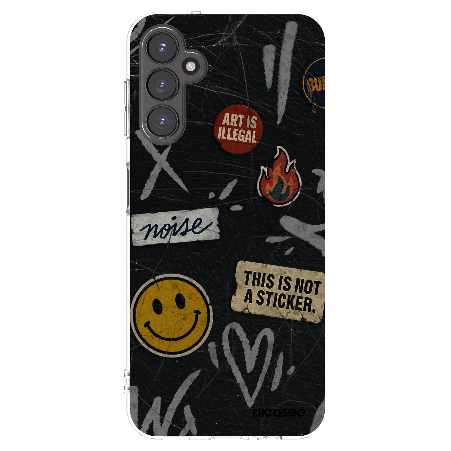 Picasee διαφανής θήκη σιλικόνης Samsung Galaxy A14 4G A145R - STICKERS x TAGS