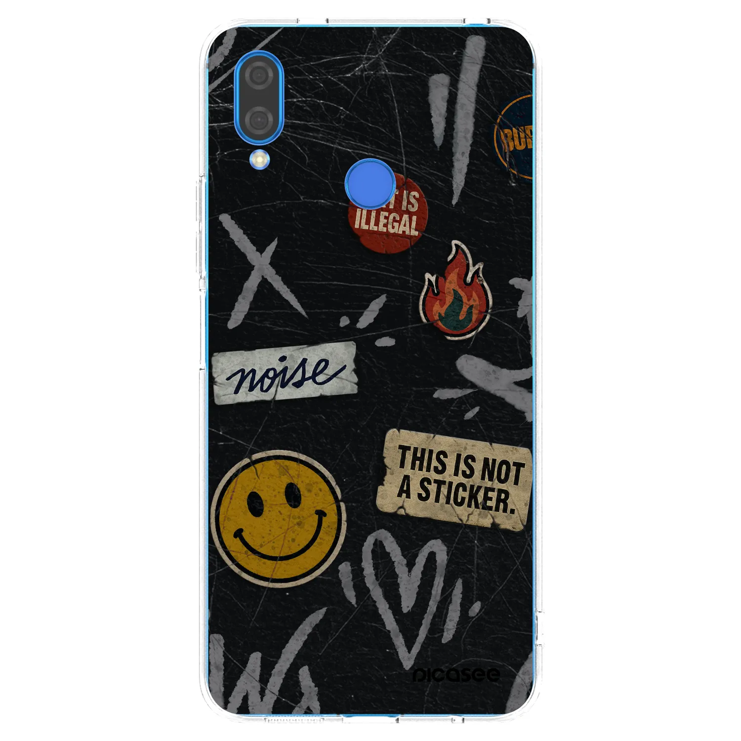 Picasee διαφανής θήκη σιλικόνης Huawei Nova 3i - STICKERS x TAGS