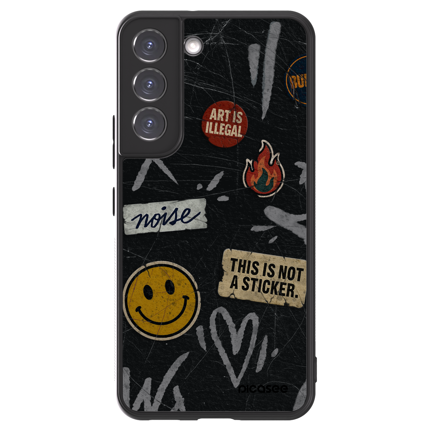Picasee ULTIMATE CASE PowerShare για Samsung Galaxy S22 5G - STICKERS x TAGS