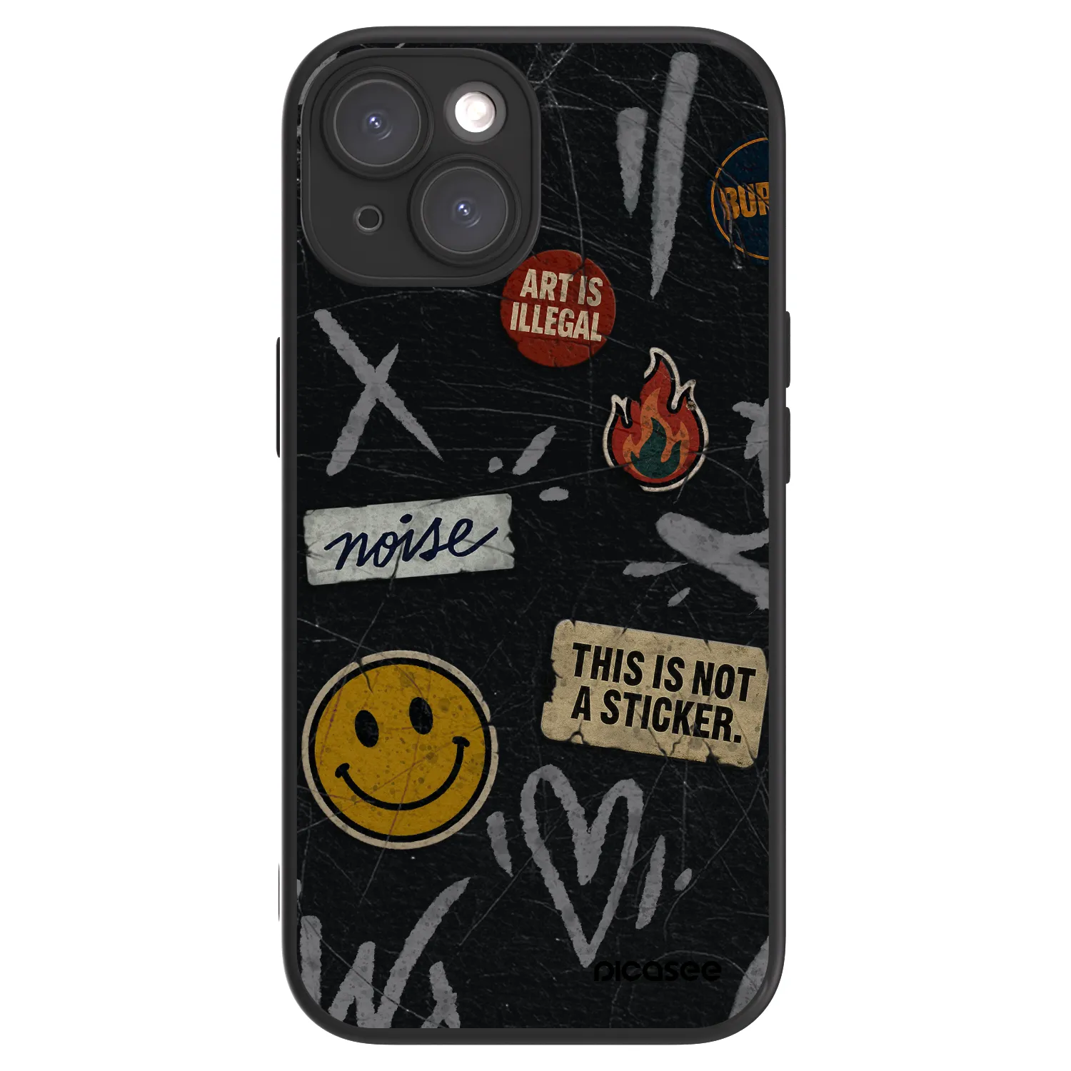 Picasee ULTIMATE CASE MagSafe pro Apple iPhone 15 - STICKERS x TAGS