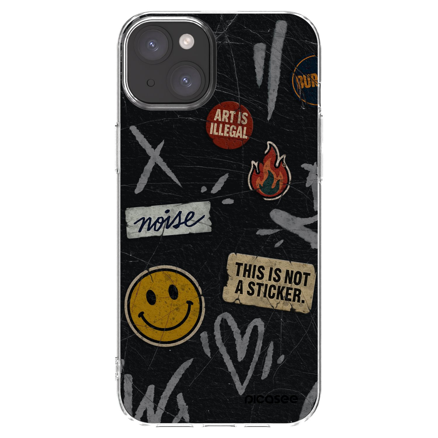 Picasee διαφανής θήκη σιλικόνης Apple iPhone 15 Plus - STICKERS x TAGS