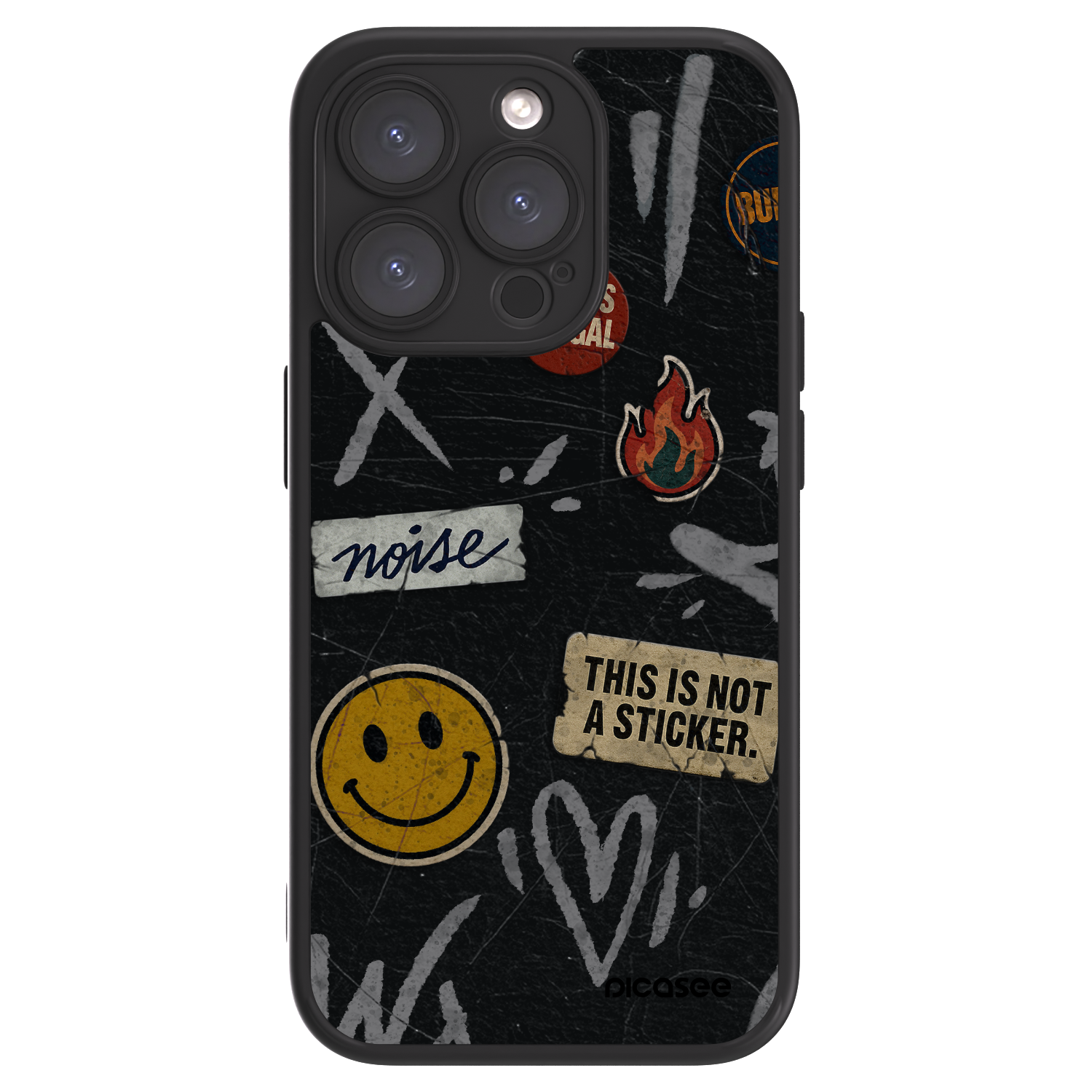 Picasee ULTIMATE CASE για Apple iPhone 15 Pro - STICKERS x TAGS