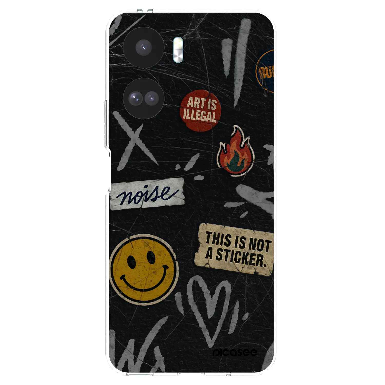 Picasee διαφανής θήκη σιλικόνης Honor 90 Lite 5G - STICKERS x TAGS
