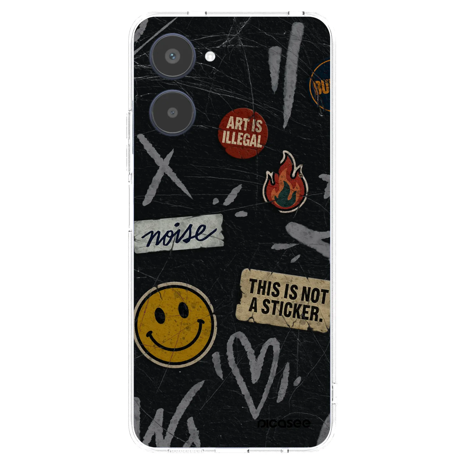 Picasee διαφανής θήκη σιλικόνης Realme 10 4G - STICKERS x TAGS