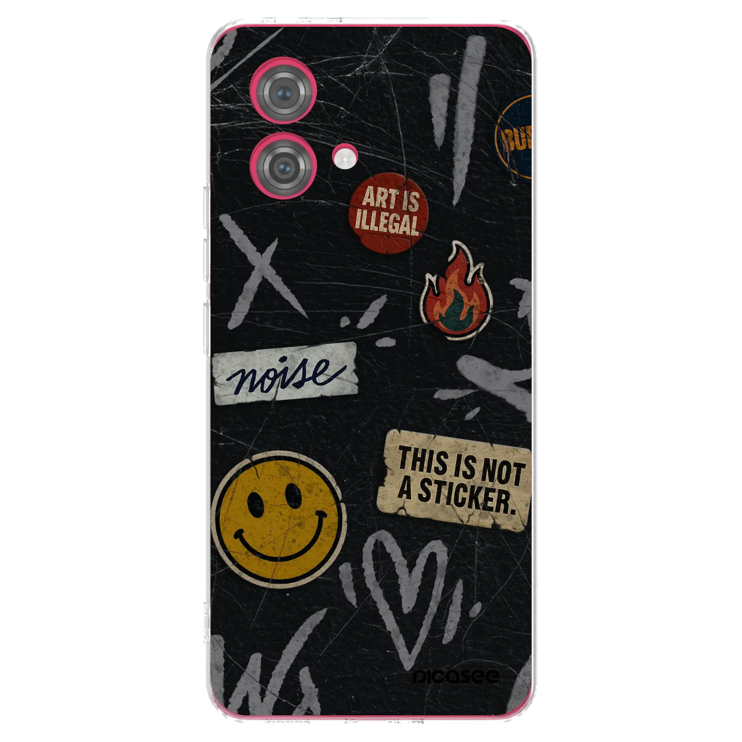 Picasee διαφανής θήκη σιλικόνης Motorola Moto G84 5G - STICKERS x TAGS